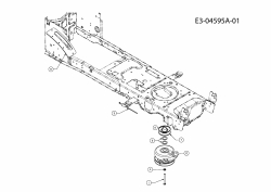 Ersatzteile Gutbrod Rasentraktoren ELX 127 SAL-SK Typ: 13AF90GP690  (2009) Elektromagnetkupplung, Motorkeilriemenscheibe