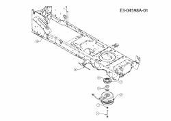 Cub Cadet Ersatzteile Rasentraktoren CC 1225 13AI92AP603  (2009) Elektromagnetkupplung, Motorkeilriemenscheibe