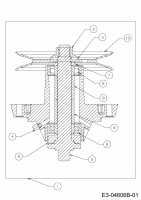 Cub Cadet Ersatzteile Zero Turn All Rounder 1050 17AI9BKP603  (2010) Messerspindel 618-04126B