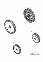Ersatzteile Yard-Man Motormäher mit Antrieb YM 5521 SPOHW Typ: 12A-86M1643  (2009) Räder