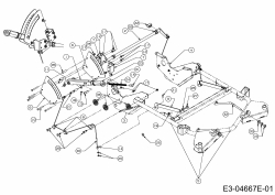 Ersatzteile Massey Ferguson Zero Turn MF 48-22 FMZ Typ: 17BI4BFY695  (2014) Mähwerksaushebung