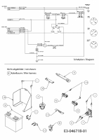 Ersatzteile Cmi Rasentraktoren 60 E Typ: 13B4054-620  (2010) Elektroteile, Schaltplan