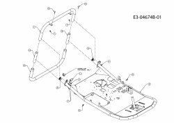 Ersatzteile Cmi Rasentraktoren 60 E Typ: 13B4054-620  (2010) Rahmen