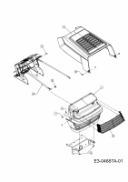 Ersatzteile MTD Rasentraktor 125/96 Typ: 13AH650F752  (2005) Motorhaube 0-Style 