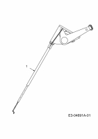 Ersatzteile MTD Rasentraktor 125/96 Typ: 13AH650F752  (2005) Chokezug 