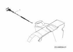 Ersatzteile MTD Rasentraktor B 135/96 Typ: 13AA668F678  (2004) Chokezug 