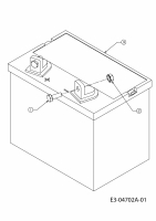 Ersatzteile MTD Rasentraktor 125/96 Typ: 13AH650F752  (2005) Batterie 