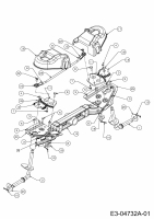 Cub Cadet Ersatzteile Zero Turn All Rounder 1050 17AI9BKP603  (2010) Achsschenkel