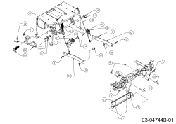 Cub Cadet Ersatzteile Zero Turn All Rounder 1050 17AI9BKP603  (2010) Mähwerksaushebung