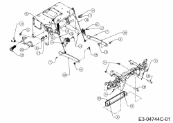 Cub Cadet Ersatzteile Zero Turn All Rounder 1050 17AI9BKP603  (2012) Mähwerksaushebung