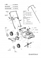 Ersatzteile Gutbrod Motormäher HB 46 MO Typ: 11D-70M1690  (2009) Grundgerät