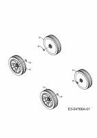 Ersatzteile Merox Motormäher MX 40 BB Typ: 11C-I14M667  (2009) Räder