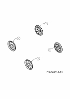 Ersatzteile M Tech Motormäher M 4645 P Typ: 11D-J1M2605  (2009) Radkappen