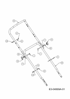 Ersatzteile Lux Tools Motormäher B 46 Typ: 11D-J44H694  (2010) Holm