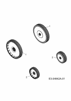 Ersatzteile Lux Tools Motormäher B 48 HM Typ: 11B-128R694  (2010) Räder