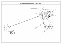 Ersatzteile Zubehör Kompakttraktoren Streuer für CC 2000/3000 RD Serie, Splittmengenregulierer Typ: 596-241-600  (2012) Grundgerät