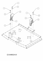 Ersatzteile Gutbrod Rasentraktoren GLX 92 SHL-SK Typ: 13AF51GI690  (2009) Keilriemenschutz Mähwerk I (36/92cm)