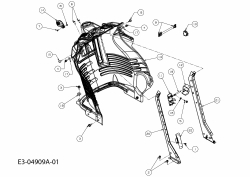 Ersatzteile Gutbrod Rasentraktoren GLX 92 RA Typ: 13DV50GE690  (2009) Armaturenbrett