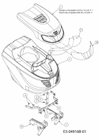 Ersatzteile Gutbrod Rasentraktoren GLX 122 RHL Typ: 13BF51GJ690  (2011) Motorhaube G-Style