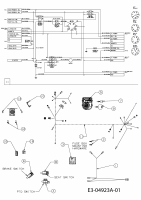 Ersatzteile Massey Ferguson Rasentraktoren MF 48-24 RD Typ: 13CI51CJ495  (2011) Elektroteile, Schaltplan