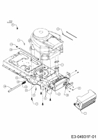 Ersatzteile Gartenland Rasentraktoren GL 20-105 H Typ: 13HT993N640  (2014) Motorzubehör