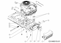 Cub Cadet Ersatzteile Rasentraktoren CC 1020 BHN 13HT91AN603  (2015) Motorzubehör