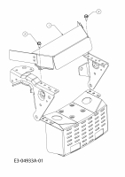 Ersatzteile MTD Rasentraktor JN 160 H Typ: 13AT493N600  (2009) Hitzeschutz 