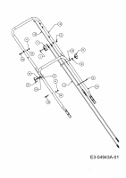 Ersatzteile Mastercut Motormäher mit Antrieb SP 460 HW Typ: 12C-J6JD659  (2009) Bowdenzüge, Holm