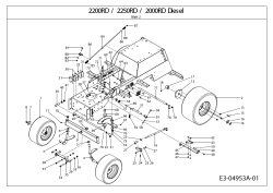 Cub Cadet Ersatzteile Kompakttraktoren CC 2200 RD 2 WD 54A1F2Q-603  (2008) Räder, Vorderachse