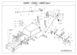 Cub Cadet Ersatzteile Kompakttraktoren CC 2200 RD 2 WD 54A1F2Q-603  (2008) Rahmen