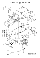 Cub Cadet Ersatzteile Kompakttraktoren CC 2200 RD 2 WD 54A1F2Q-603  (2008) Fahrantrieb, Mähwerksaushebung