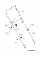 Ersatzteile Massey Ferguson Motormäher mit Antrieb MF 19 SK Typ: 12AI187D695  (2009) Holm