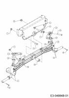 Ersatzteile WOLF-Garten Rasentraktor Expert 107.200 H Typ: 13AP93WS350  (2015) Vorderachse 