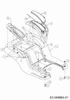 Ersatzteile Massey Ferguson Rasentraktoren MF 42-22 SD Typ: 13AF91CG695  (2013) Sitzwanne