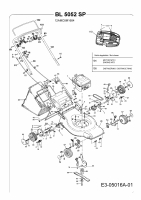 Ersatzteile Bolens Motormäher mit Antrieb BL 5052 SP Typ: 12AMC8M1684  (2009) Grundgerät