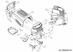 Ersatzteile Bolens Rasentraktoren BL 125/76 T-S Typ: 13AH775C684  (2009) Motorhaube 5-Style