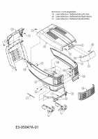 Ersatzteile Verts Loisirs Rasentraktoren VL 96 H Typ: 13CM79TF617  (2011) Motorhaube T-Style