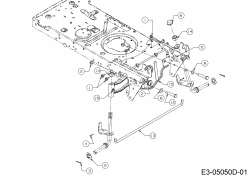 Ersatzteile MTD Rasentraktor LE 180/92 H Typ: 13IT71KE676  (2020) Vorderachse 