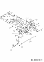 Ersatzteile MTD Rasentraktor Optima LN 155 Typ: 13RM77KN678  (2013) Vorderachse 