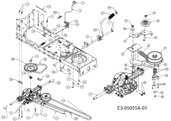 Ersatzteile MTD Rasentraktor RS 125/96 B Typ: 13AH761F600  (2010) Fahrantrieb, Pedale 