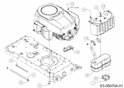 Ersatzteile Massey Ferguson Rasentraktoren MF 42-18 SH Typ: 13BV795G695  (2010) Motorzubehör