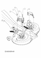 Ersatzteile Gutbrod Rasentraktoren GLX 105 RHL-SK Typ: 13AF51GN690  (2010) Abdeckungen Mähwerk N (41/105cm)