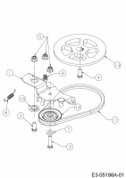 Ersatzteile MTD Motorhacke T/205 Typ: 21A-20MI678  (2013) Hackantrieb 