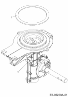 Ersatzteile MTD Motorhacke T/245 Typ: 21B-25MJ678  (2012) Getriebe 