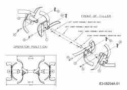 Ersatzteile MTD Motorhacke T/245 Typ: 21B-25MJ678  (2012) Hacksterne 