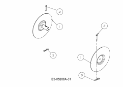 Ersatzteile MTD Motorhacke T/245 Typ: 21B-25MJ678  (2013) Pflanzenschutzscheibe 