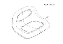Ersatzteile MTD Rasentraktor 200/105 H Typ: 13BT493N676  (2009) Sitz 