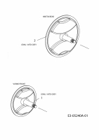 Ersatzteile M Tech Elektromäher M 3211 E Typ: 18D-U0D-605  (2010) Radkappen