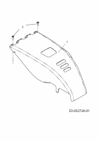 Ersatzteile MTD Elektro Rasenmäher ohne Antrieb Opti 3210 Typ: 18D-R0D-600  (2010) Motorabdeckung 