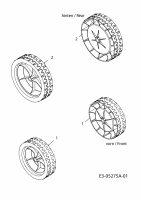 Ersatzteile MTD Elektro Rasenmäher ohne Antrieb Opti 3210 Typ: 18D-R0D-600  (2010) Räder 